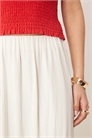 Многослойная юбка макси с кружевной вставкой артикул 142879246