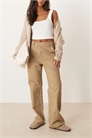 Брюки из канваса с широкими брючинами артикул 140858293