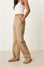 Брюки из канваса с широкими брючинами артикул 140858293