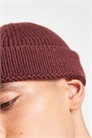 Вязаная шапка-бейсболка с ребристой отделкой артикул 147904035
